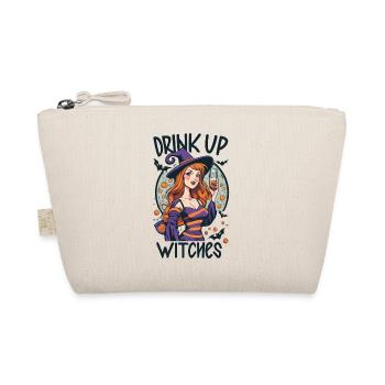 Lustiger Halloween Spruch Drink Up Witches Hexen - Bio-Täschchen - Natur - Vorne
