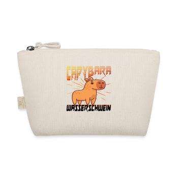 Capybara Wasserschwein - Bio-Täschchen - Natur - Vorne