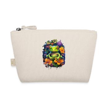 Ästhetischer Frosch Frösche für einen Frosch Fan - Bio-Täschchen - Natur - Vorne