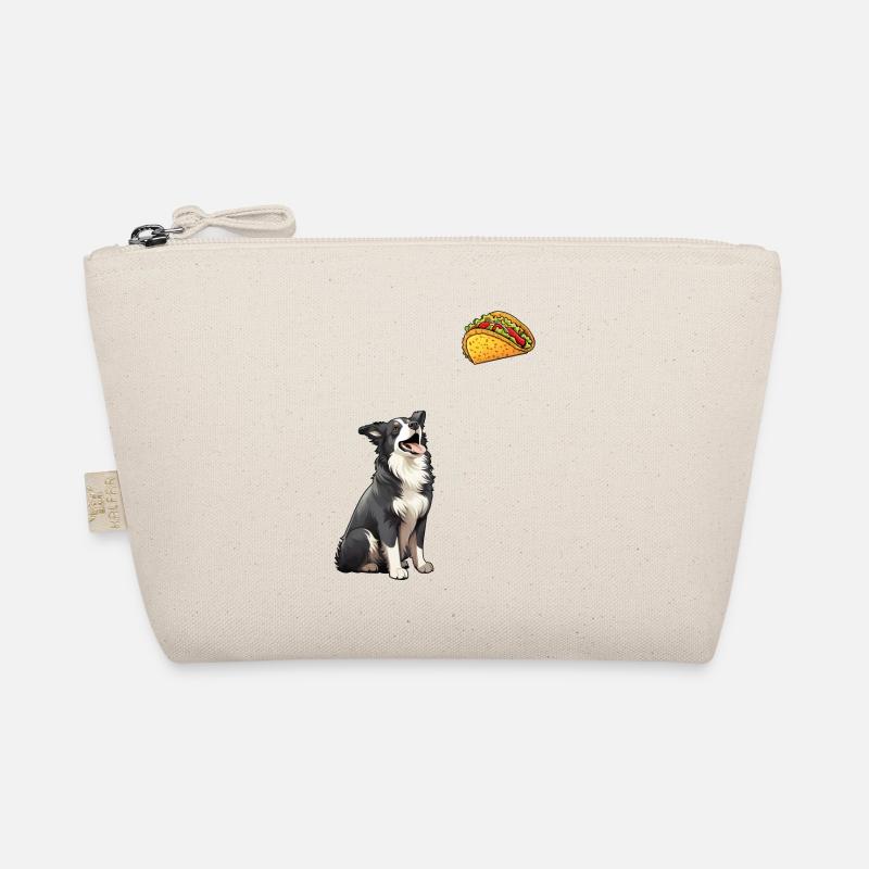 Border Collie Staring At Taco Organic Pouch