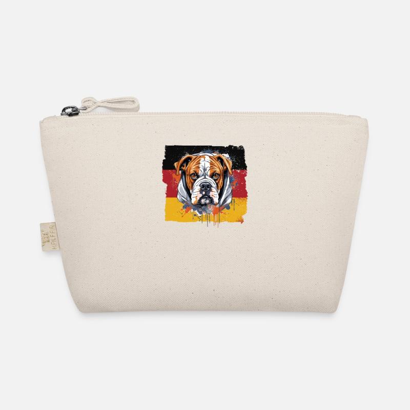 Boxer-Hunderasse Boxer-Hunde Deutsche-Flagge Bio-Täschchen