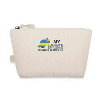Nothing Scares Me My Wife Is Rwandan Husband - Organic Pouch - nature - Front