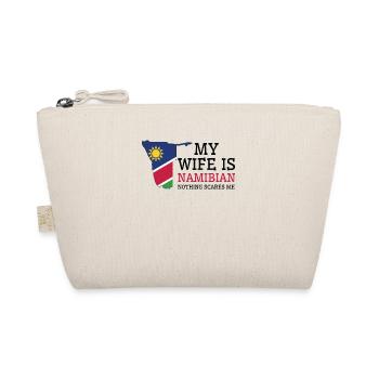 Nothing Scares Me My Wife Is Namibian Husband - Organic Pouch - nature - Front