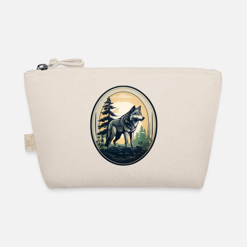 Forest dweller wolf Organic Pouch