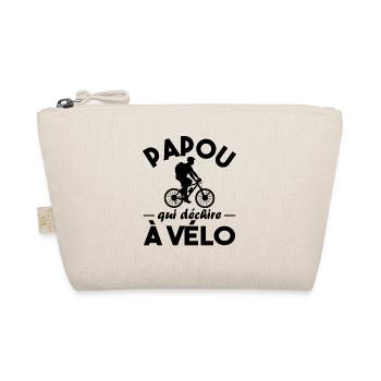 Papou qui déchire à Vélo - Trousse biologique - nature - Devant