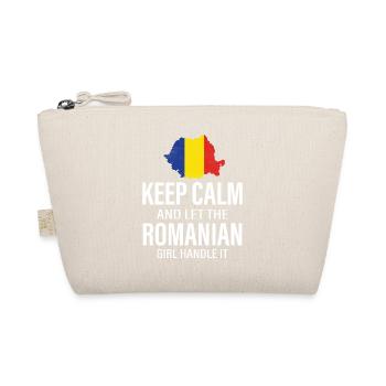 Keep Calm And Let The Romanian Girl Handle It Roma - Organic Pouch - nature - Front