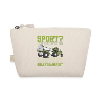 Gülletransport Gülle fahren Traktorfahrer Kuhbauer - Bio-Täschchen - Natur - Vorne