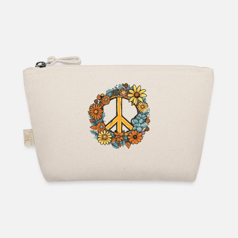 Kostüm Hippie Peace Zeichen Bio-Täschchen