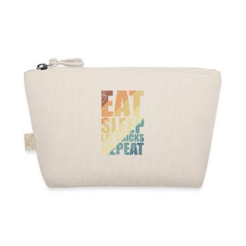 Eat Sleep Lay Bricks Repeat Craftsman Profession - Organic Pouch - nature - Front