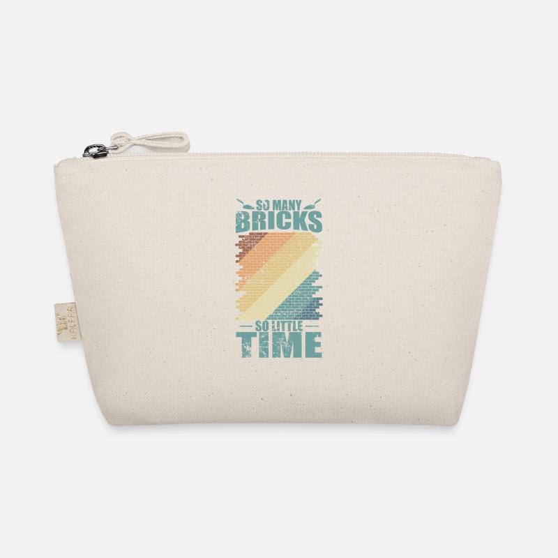 So many Bricks, so little time, bricklayers, craftsmen Organic Pouch