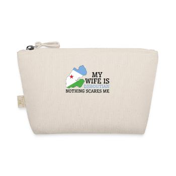 Nothing Scares Me My Wife Is Djiboutian Husband - Organic Pouch - nature - Front