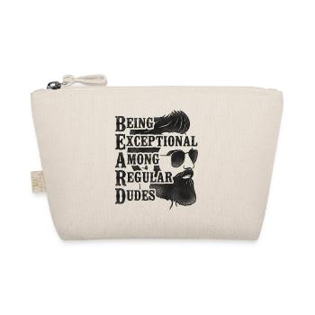 Beard Lover Bearded Man Being - Organic Pouch - nature - Front