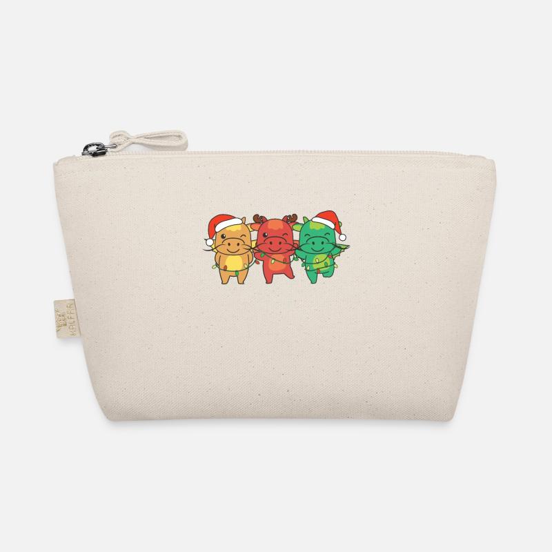 Dragon Christmas Winter Animals Dragon Organic Pouch