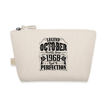 October 1968. October 1968 Birthday Gift. - Organic Pouch - nature - Front