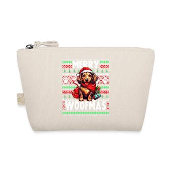 Fur Parent Christmas - Dachshund Dog Lover Ugly Ch - Organic Pouch - nature - Front