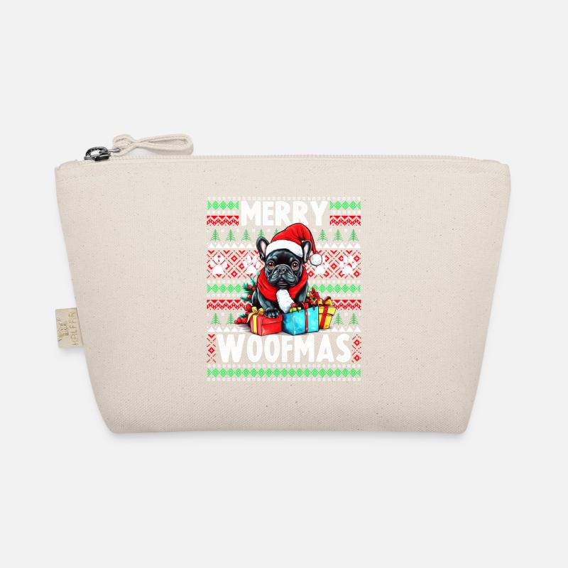 Pull de Noël moche Chien bouledogue Français - Chien Ch Trousse biologique