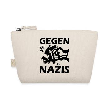 Gegen nazis faust Punch hakenkreuz - Bio-Täschchen - Natur - Vorne