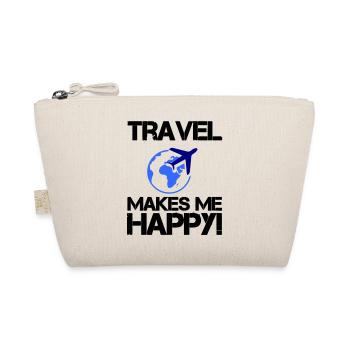 travel happy - Organic Pouch - nature - Front