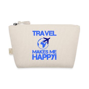 travel happy - Organic Pouch - nature - Front