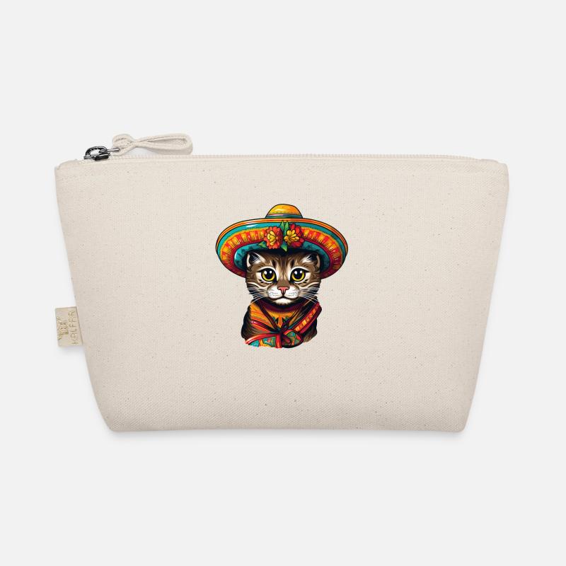 Chat avec des vêtements traditionnels mexicain pérou Trousse biologique
