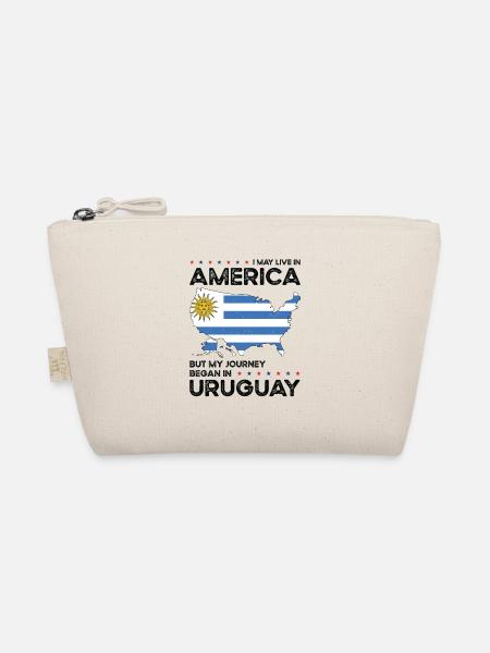 Uruguayisch Amerikanischer Patriot USA Gewachsen - Bio-Täschchen - Natur