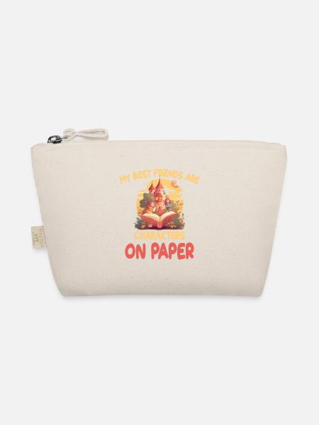My Best Friends Are Charakters On Paper - Bio-Täschchen - Natur - Vorne