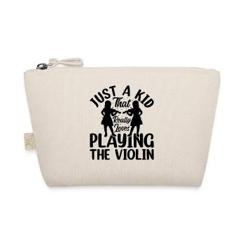 Juste un enfant qui aime vraiment jouer du violon Vi - Trousse biologique - nature - Devant