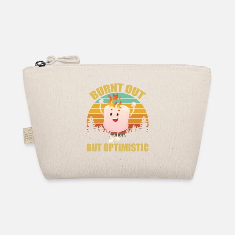 Burnt Out But Optimistic Marshmellow Camping Retro Organic Pouch