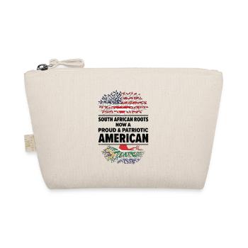 Südafrikanischer amerikanischer Patriot USA - Bio-Täschchen - Natur - Vorne