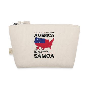 Samoanischer amerikanischer Patriot USA - Bio-Täschchen - Natur - Vorne