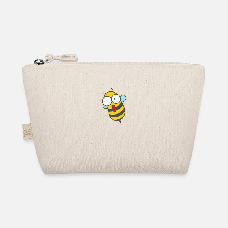 crazy bee animals nature beekeeper Organic Pouch