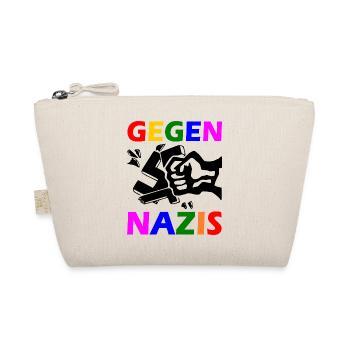 Gegen nazis - Bio-Täschchen - Natur - Vorne