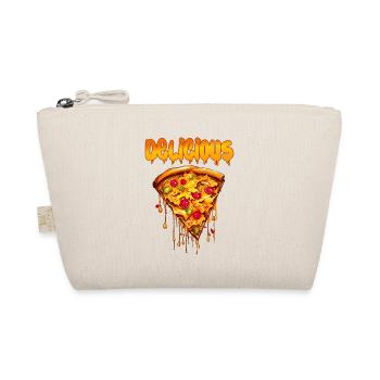 Delicious Pizza Leckere Pizza für einen Pizza - Bio-Täschchen - Natur - Vorne