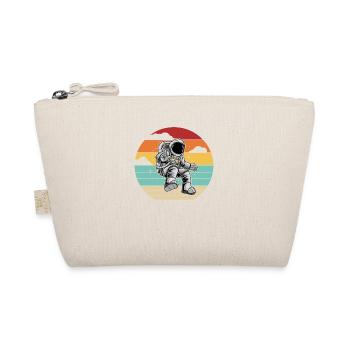 Retro Kosmonaut Raumschiff Taikonaut Raumfahrer - Bio-Täschchen - Natur - Vorne