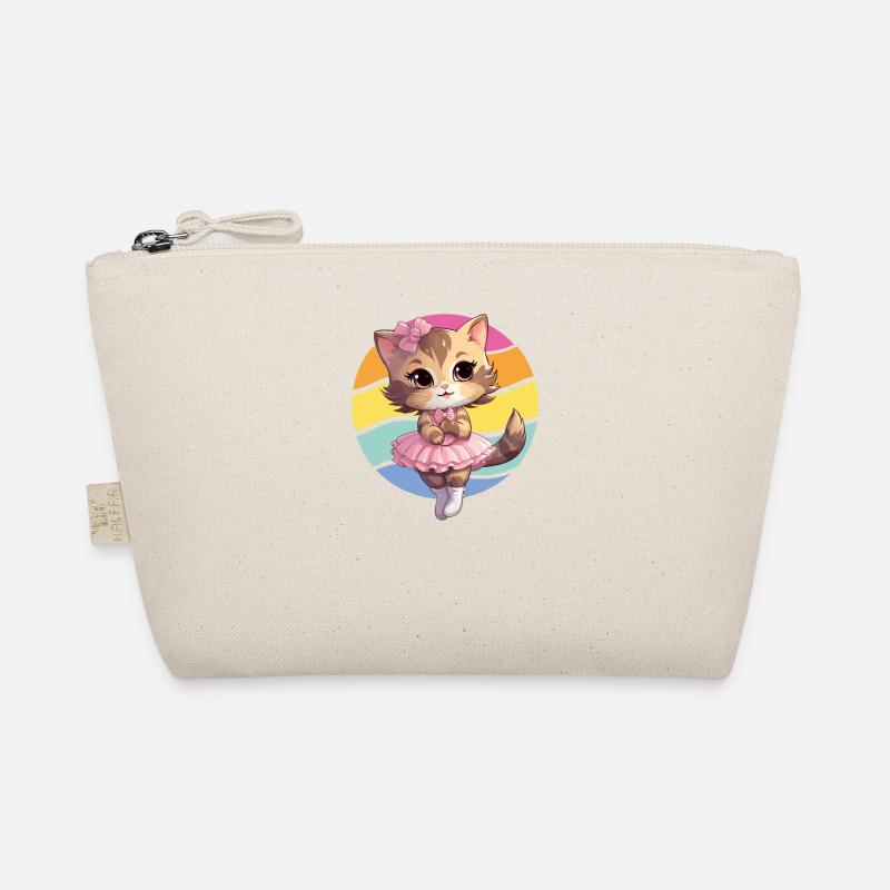 Ballerina Kitten Cat Ballet Dancer Organic Pouch