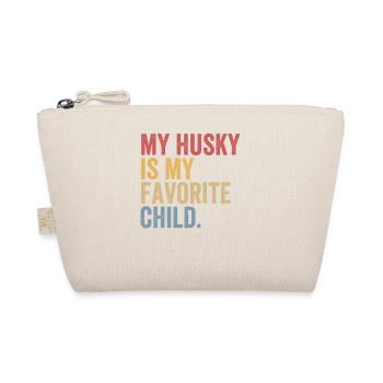 Husky dog lover - Organic Pouch - nature - Front