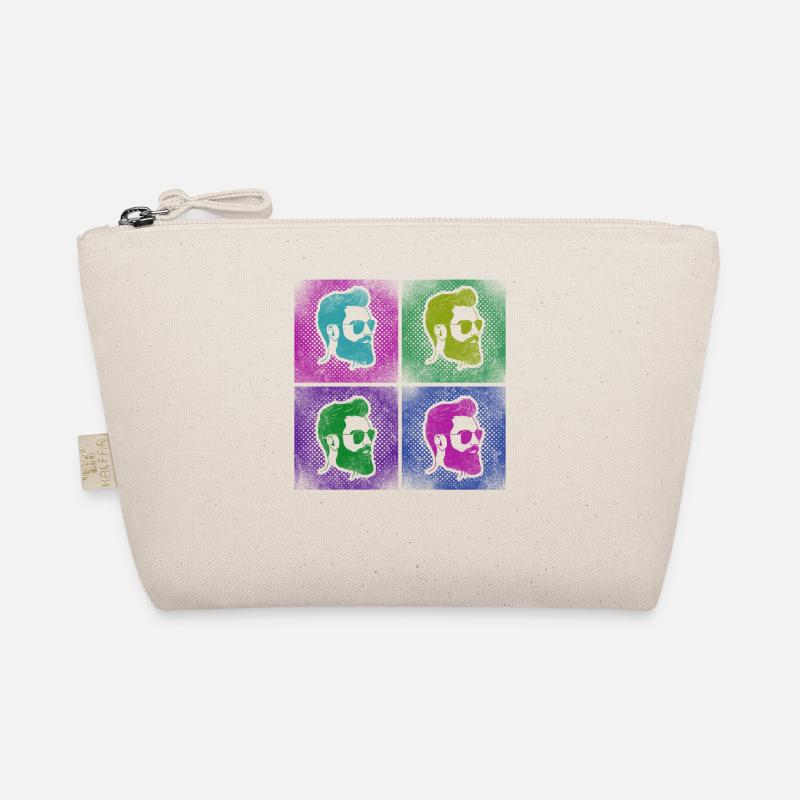 Beard Lover Bearded Man Retro Bio-Täschchen