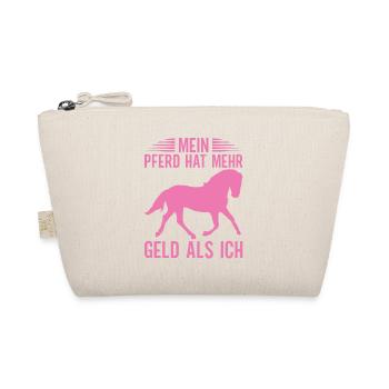 Reiten Reitsport Pferdeliebhaber Pferdebesitzer - Bio-Täschchen - Natur - Vorne