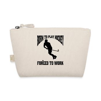 Hockey Feldhockey Geschenk Unihockey Hockeyspieler - Bio-Täschchen - Natur - Vorne