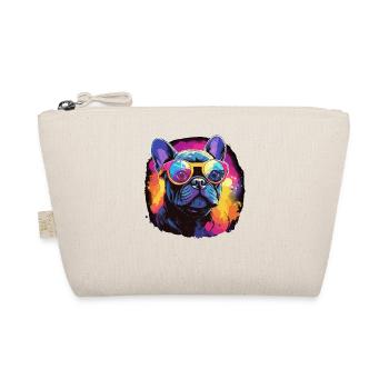 Synthwave des années 80 90 Bouledogue Français - Trousse biologique - nature - Devant