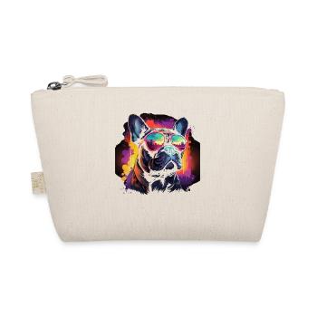 Synthwave des années 80 90 Bouledogue Français - Trousse biologique - nature - Devant