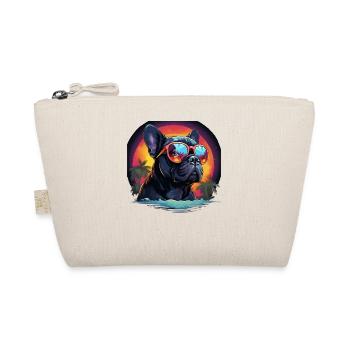 Synthwave des années 80 90 Bouledogue Français - Trousse biologique - nature - Devant