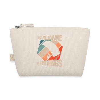Don't Follow Me I Do Stupid Things Skydiving Skydi - Organic Pouch - nature - Front