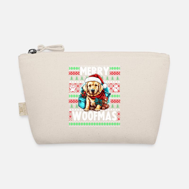 Hässlicher Weihnachtspullover Golden Retriever Hund - Hund Bio-Täschchen
