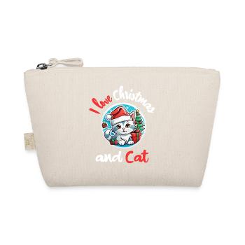 J’aime Noël et les Chats - Chat Noël - Trousse biologique - nature - Devant