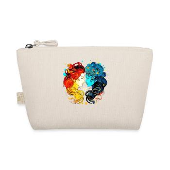 Aimez votre symbole du zodiaque Gémeaux hommes et femmes - Trousse biologique - nature - Devant