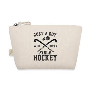 Field Hockey Boy Just A Boy Who - Organic Pouch - nature - Front