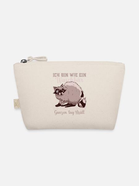 Waschbärliebhaber Waschbär Kostüm Tiere Waschbären - Bio-Täschchen - Natur