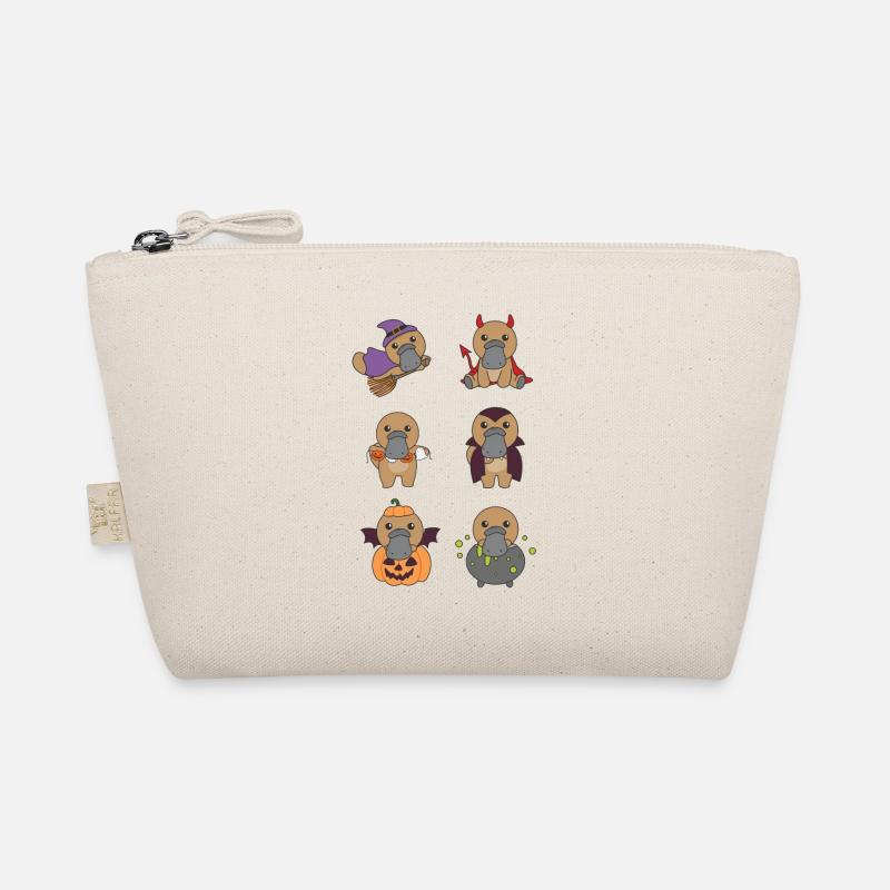 Platypus, Halloween, Devil, Pumpkin, Vampier Organic Pouch