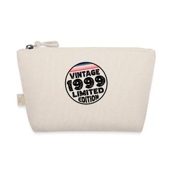 Vintage 1999 Birthday Gift Birthday Party - Organic Pouch - nature - Front
